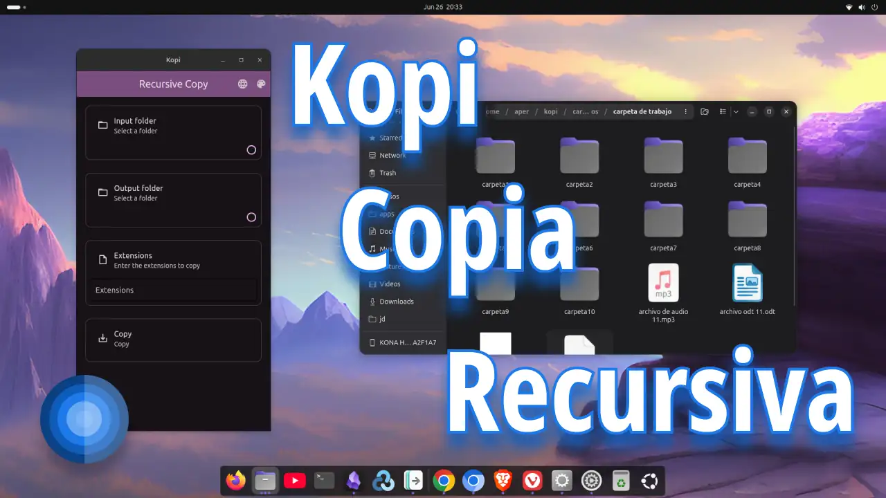 Copiar archivos de forma recursiva