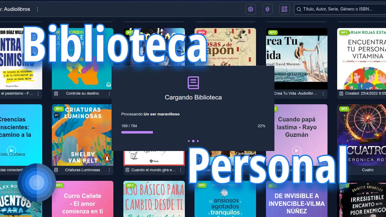 Biblioteca personal con Grimmory